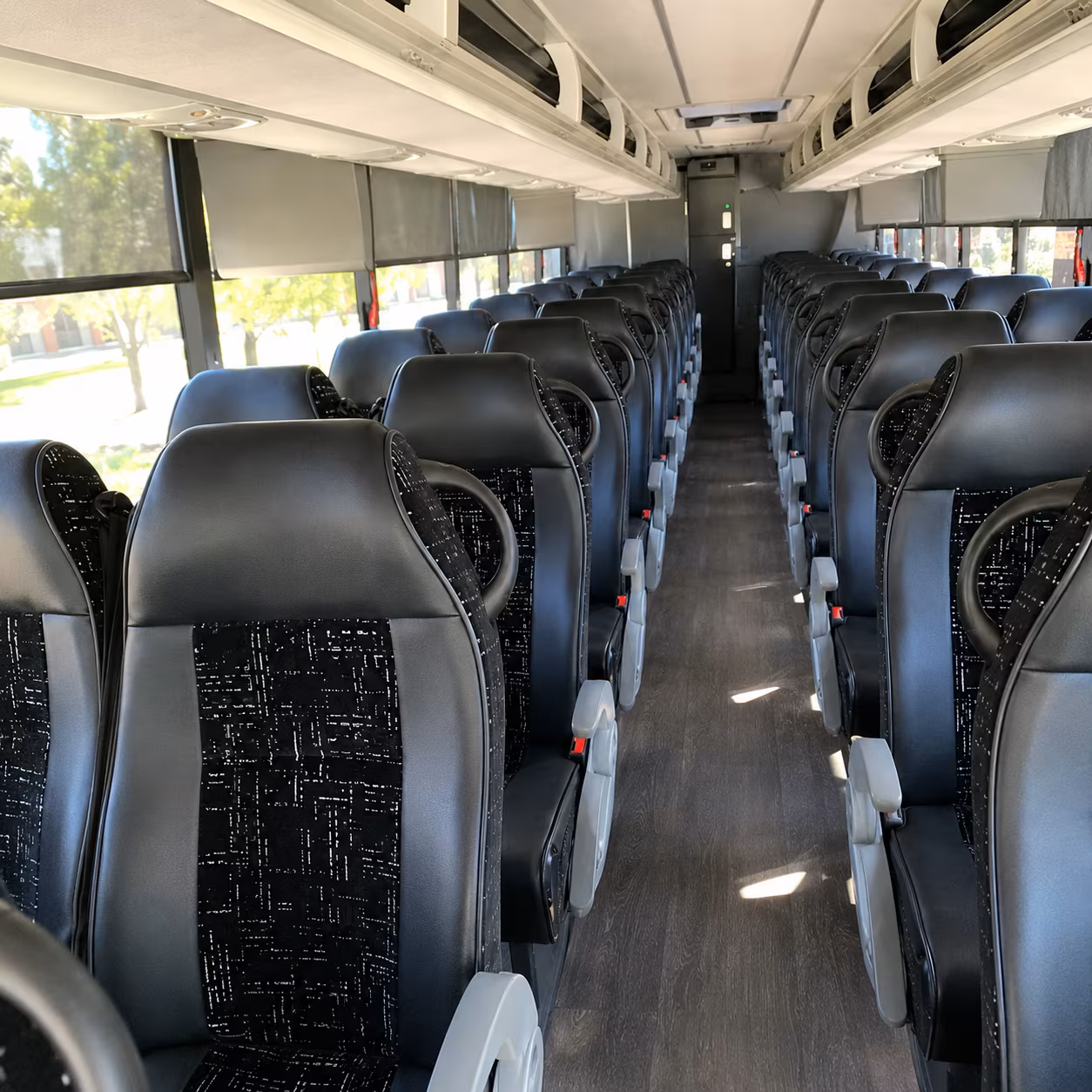 baton rouge charter bus rental interior