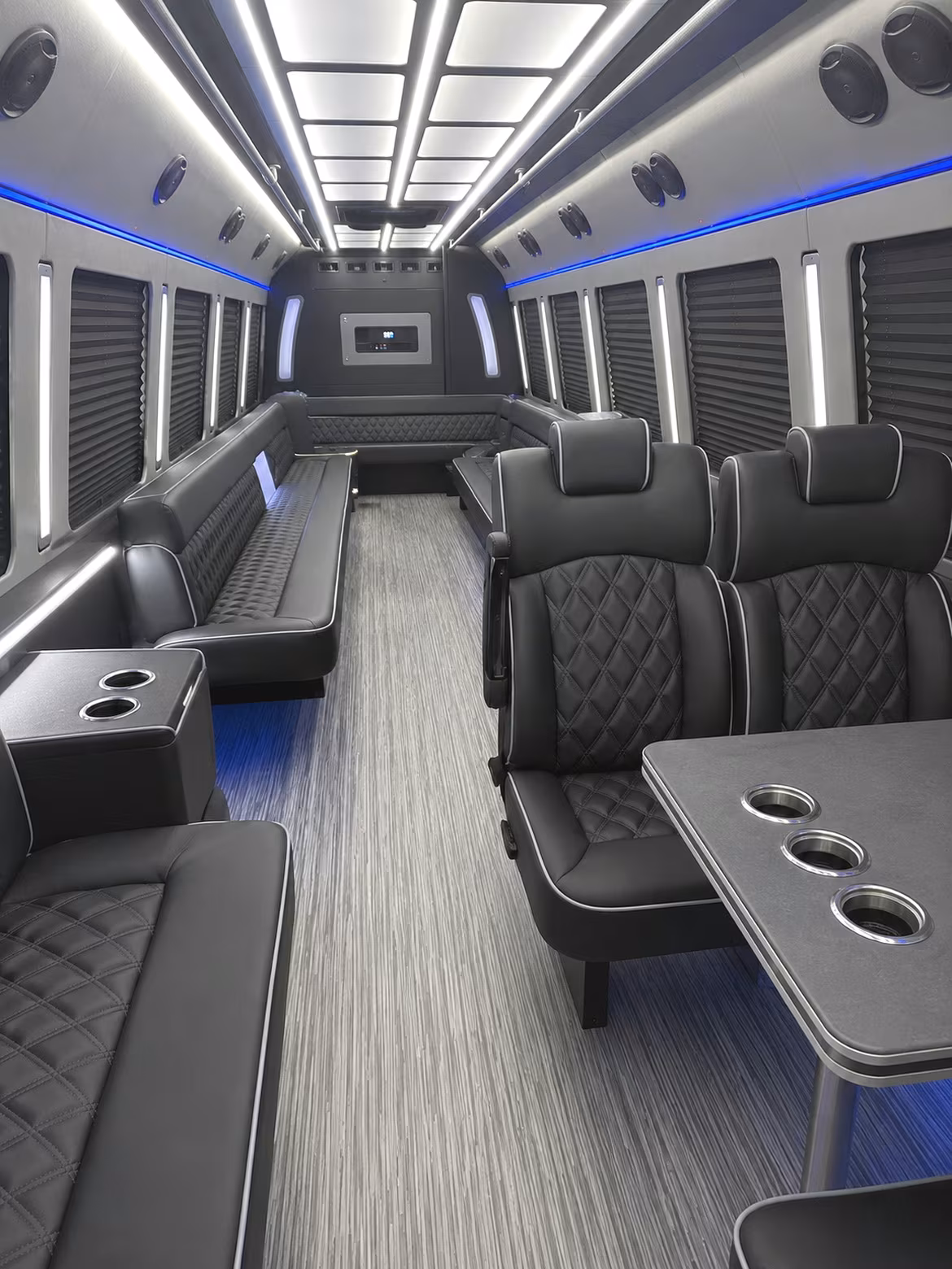 hattiesburg 25 passenger party bus inside