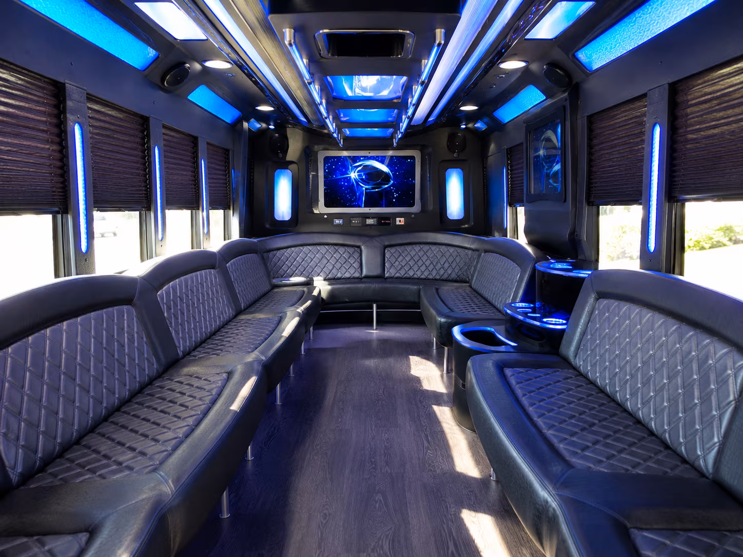 hattiesburg 28 passenger party bus inside