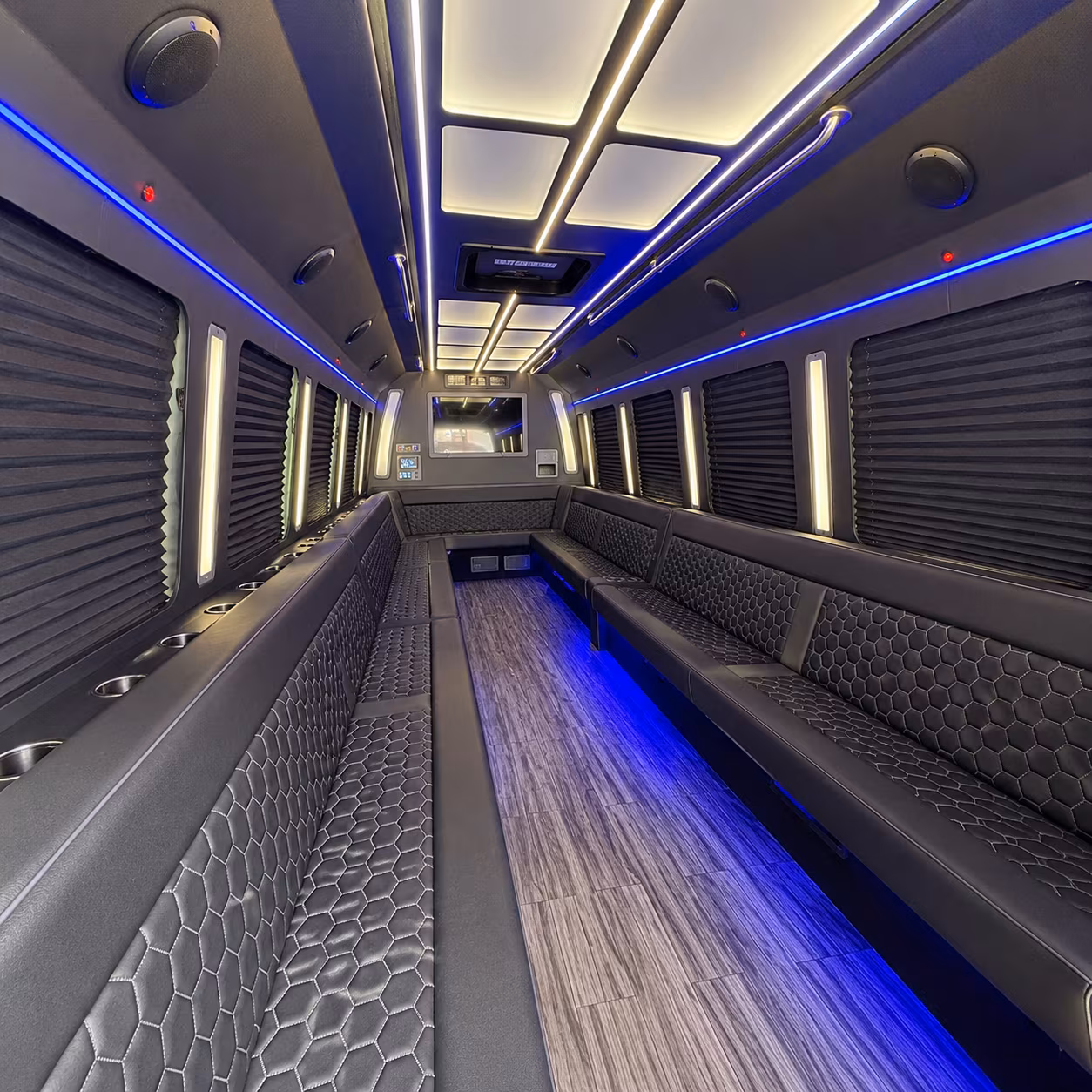 hattiesburg 30 passenger party bus interior