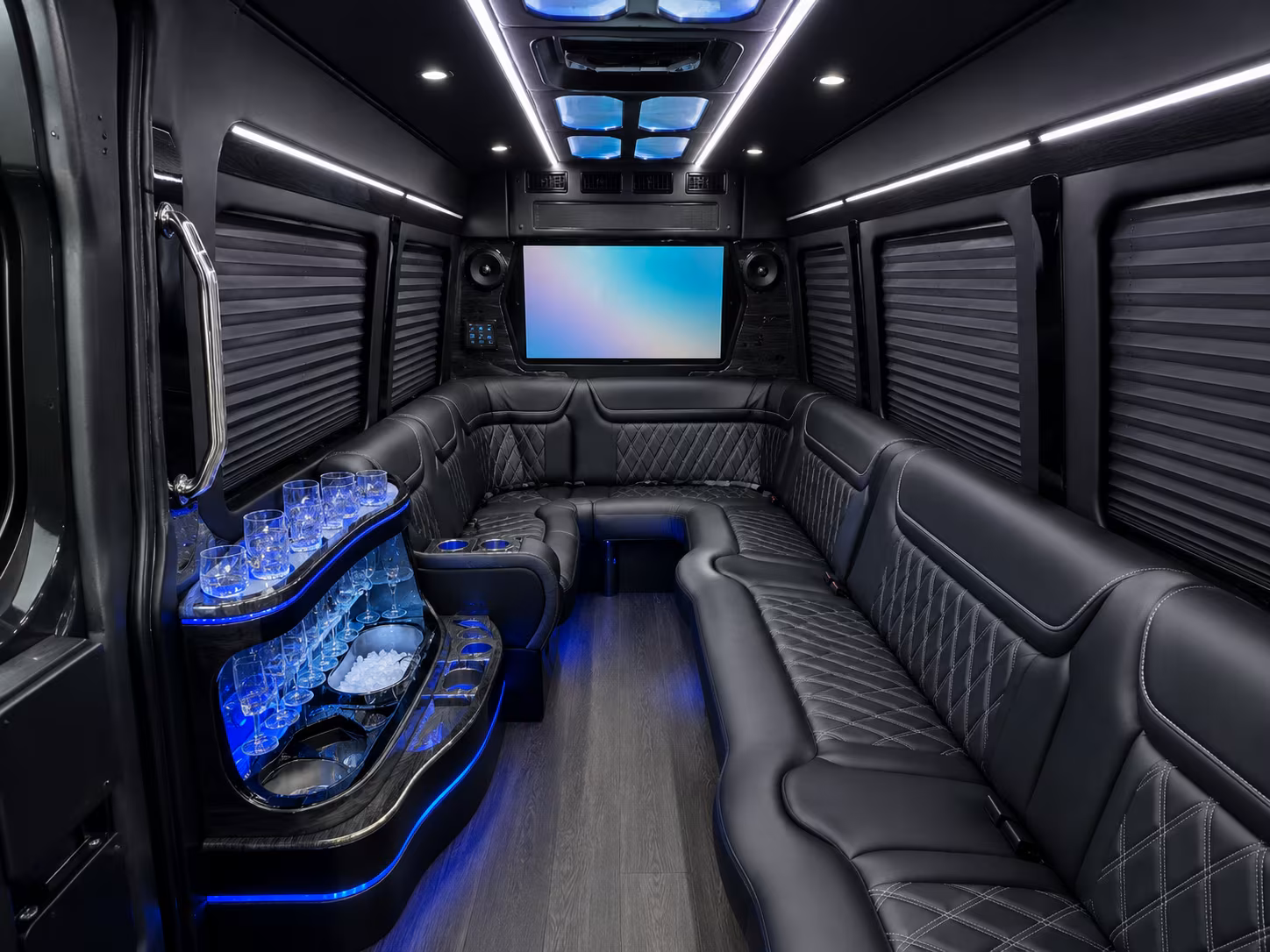 hattiesburg 50 passenger party bus inside