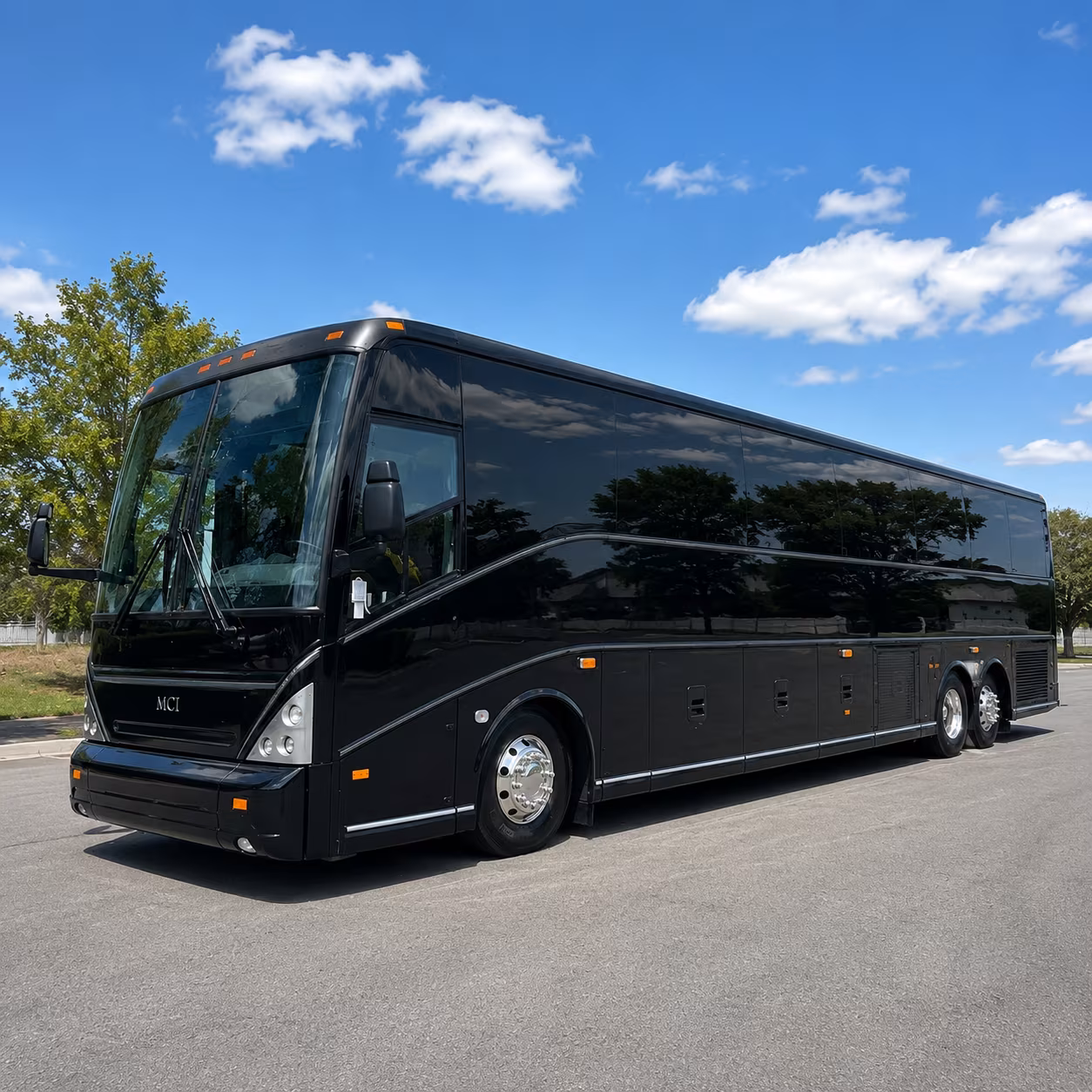 jackson charter bus rental exterior