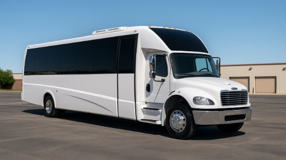 Exterior of Charter Bus Company Hattiesburg's 15 Passenger Minibus in Hattiesburg