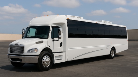 Exterior of Charter Bus Company Hattiesburg's 28 Passenger Mini bus in Hattiesburg