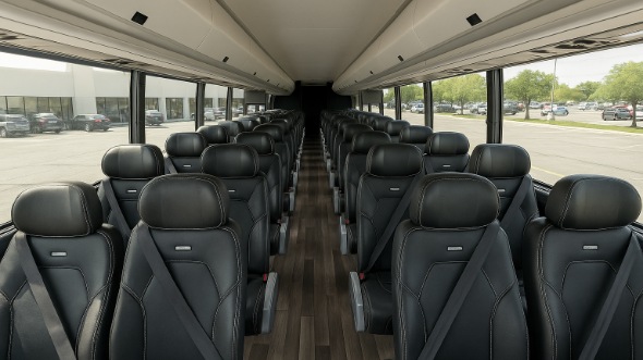Interior of Charter Bus Company Hattiesburg's 28 Passenger Mini bus in Hattiesburg