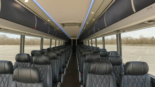hattiesburg 50 passenger charter bus inside