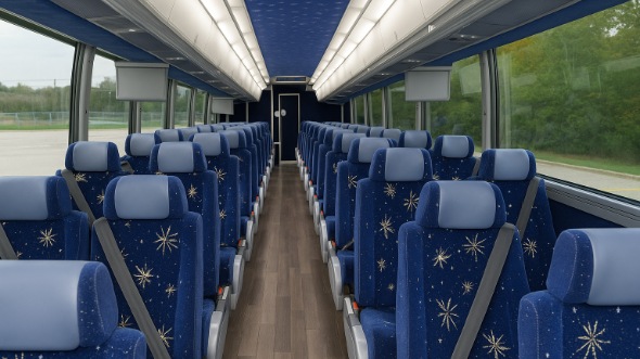 hattiesburg 56 passenger charter bus interior