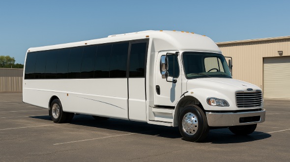 Exterior of Charter Bus Company Hattiesburg's Party Bus in Hattiesburg