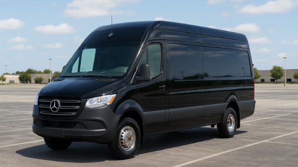 Exterior of Charter Bus Company Hattiesburg's Sprinter Van Rental With Driver in Hattiesburg